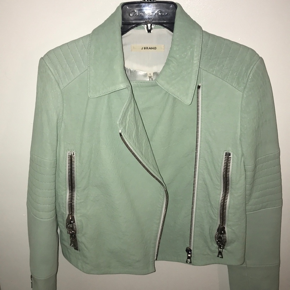 JBRAND LEATHER JACKET IN SZ:small